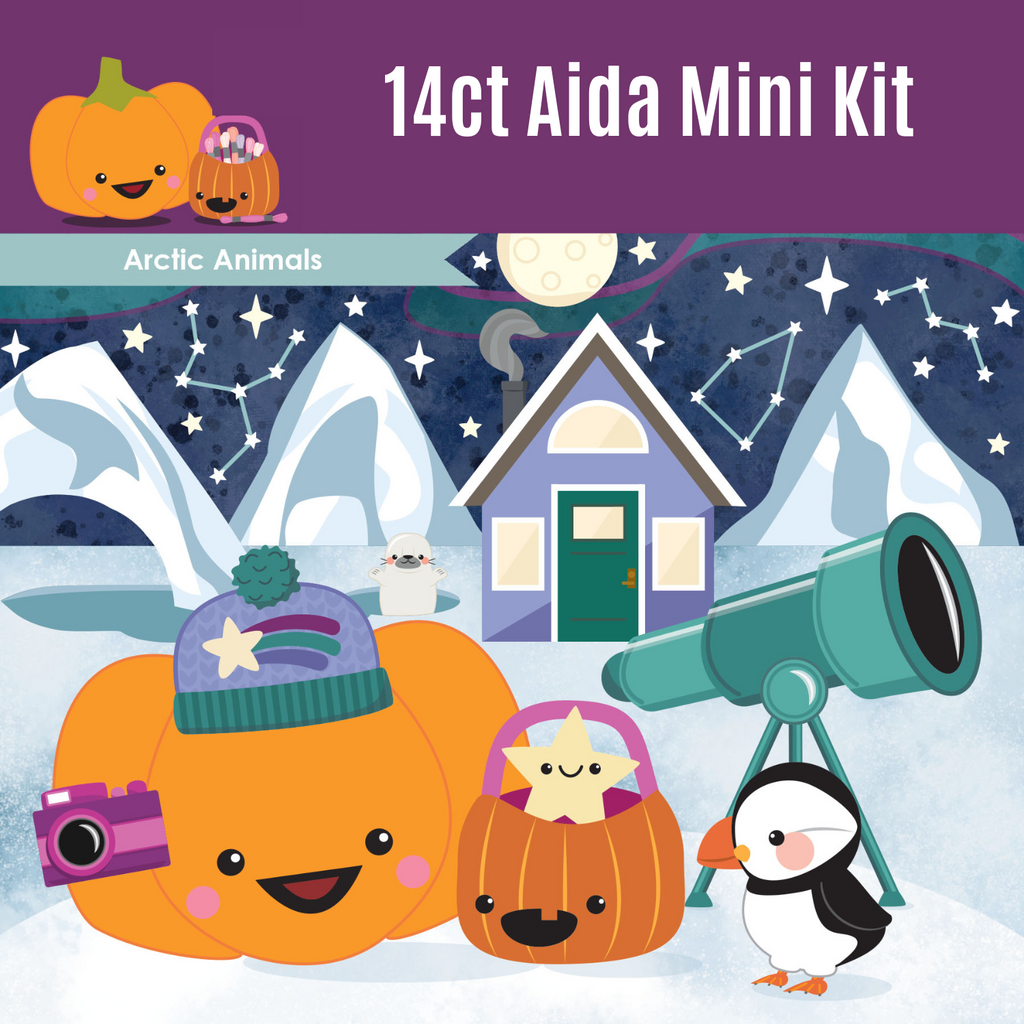 MINI KIT - Arctic Animals - 14ct Aida Mini Kit