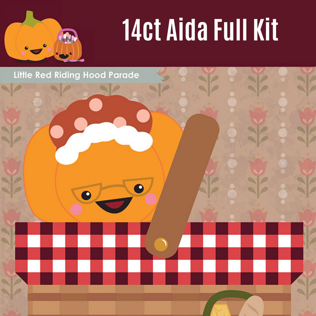 KIT - Little Red Riding Hood Parade - 14ct Aida Full Kit