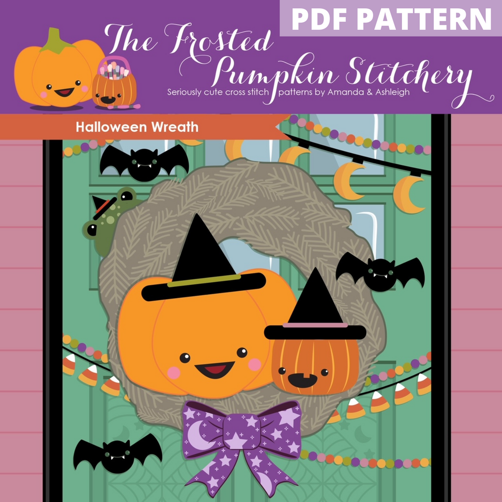 Halloween Wreath - PDF PATTERN DOWNLOAD