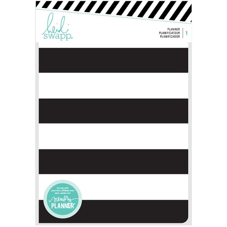 Heidi Swapp Memory Planner: Black & White Stripes