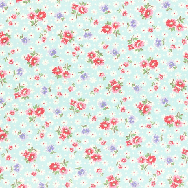 Lecien Old New 30's 2017 - Light Blue Daisies*
