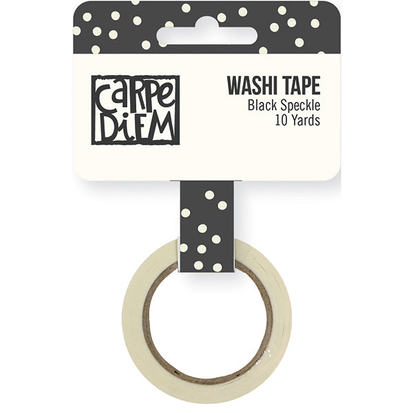 Carpe Diem - Washi Tape - Black Speckle