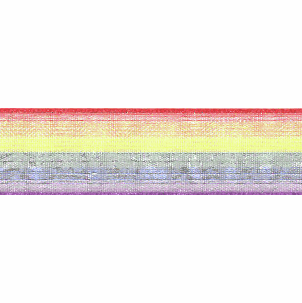 Sheer Rainbow Ribbon - 25mm