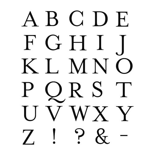A to Z Alphabet Wooden Stamp Set