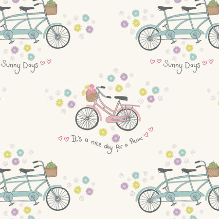 Picnic in The Park - Lewis & Irene - Bicycles White