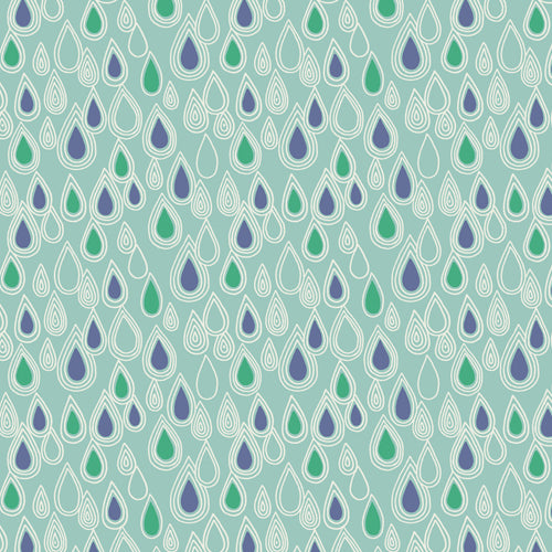 April Showers - Lewis & Irene - Raindrops - Aqua