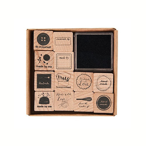 Handmade Wooden Stamp Set