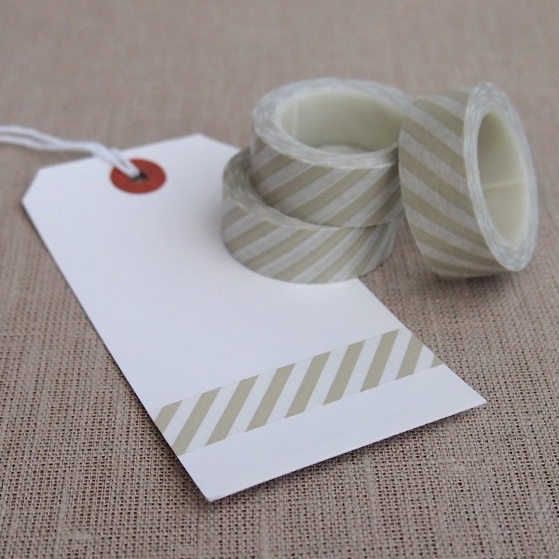 Light Grey Stripe Washi Tape