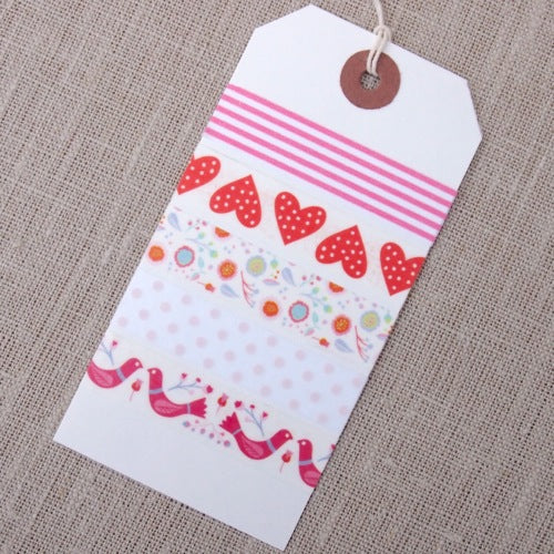 Romantic Flowers Washi Tape Set - Pinks