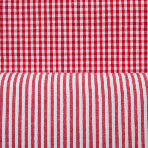 Cotton Vichy Extra Wide - Mini Gingham - Red
