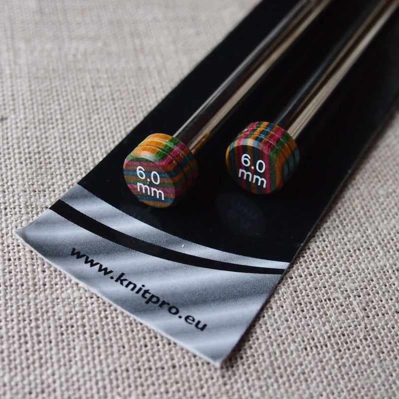 KnitPro Nova Metal Knitting Needles 30cm - 6mm