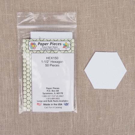 Paper Pieces - Hexagon 1 1/2 inch