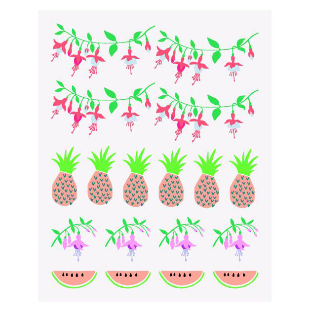 Tropical Spring Stickers - Pineapple