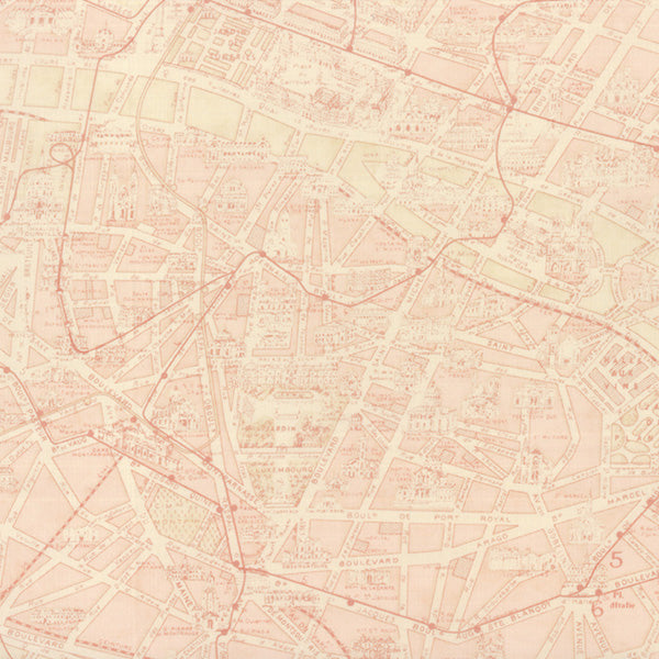 Pink Paris Map - Passport 3 Sisters