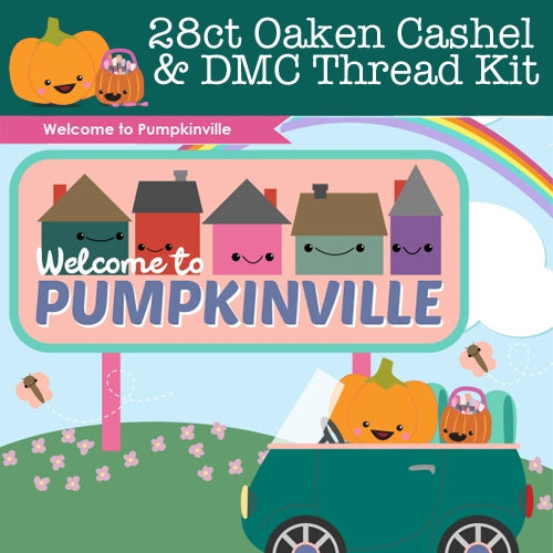 KIT - Pumpkinville - 28ct FQ Cashel & Threads