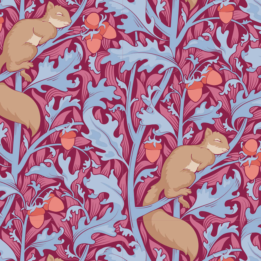 Tilda - Hibernation - Denim & Hibiscus fabric bundle - Save 10%