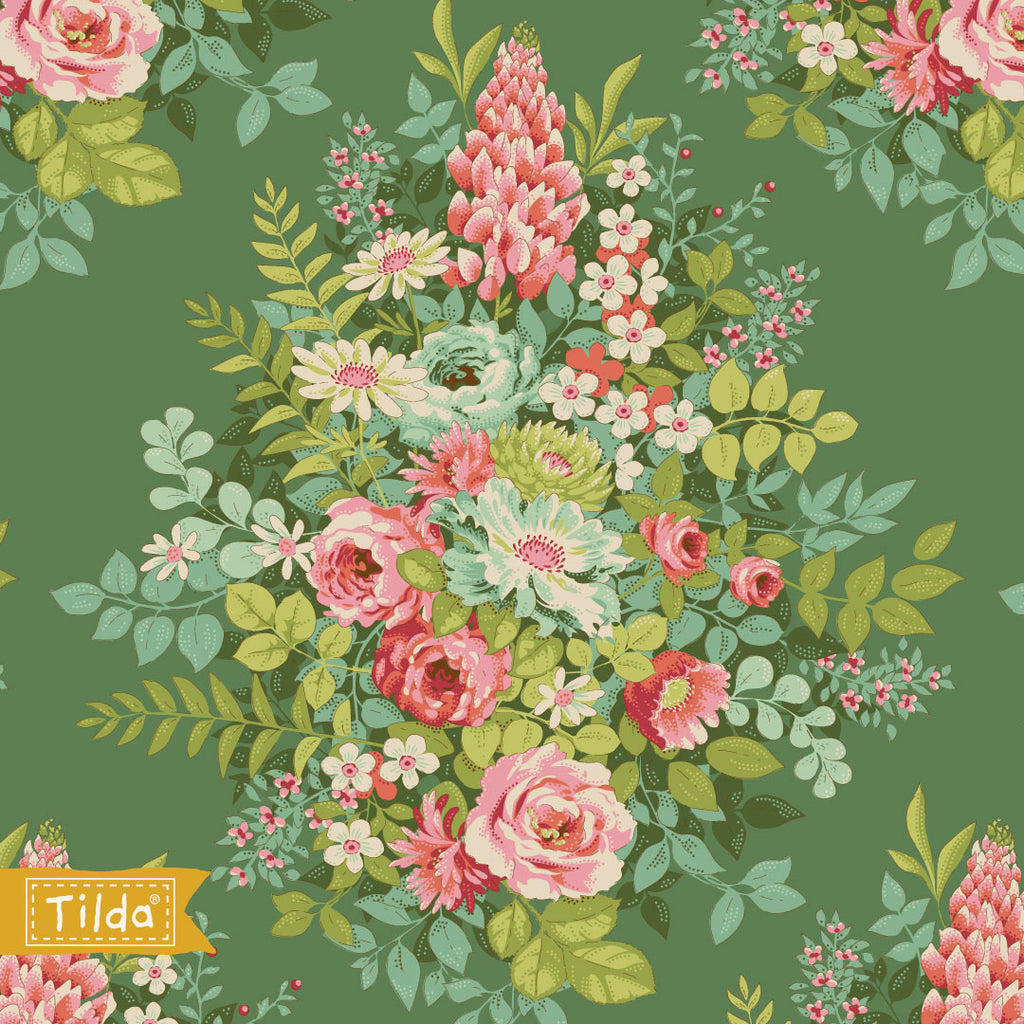 Tilda - Chic Escape - Whimsyflower Green