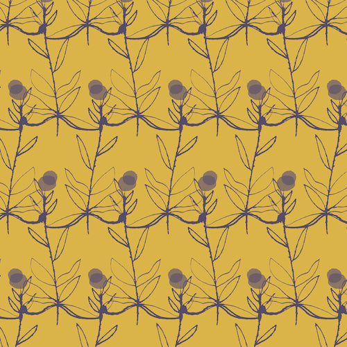 Autumn Rain - Dashwood Studio - Flowers Mustard