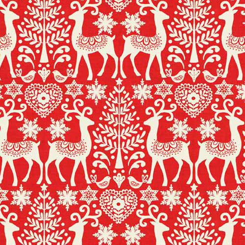 Scandi 3 - Makower - Reindeer Red*