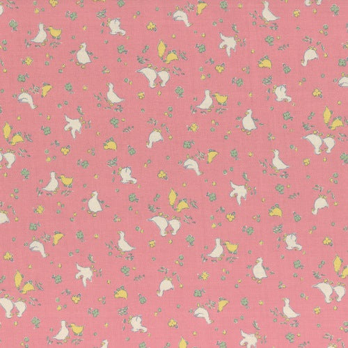 Lecien Retro 30's Child Smile - Ducks on Pink*