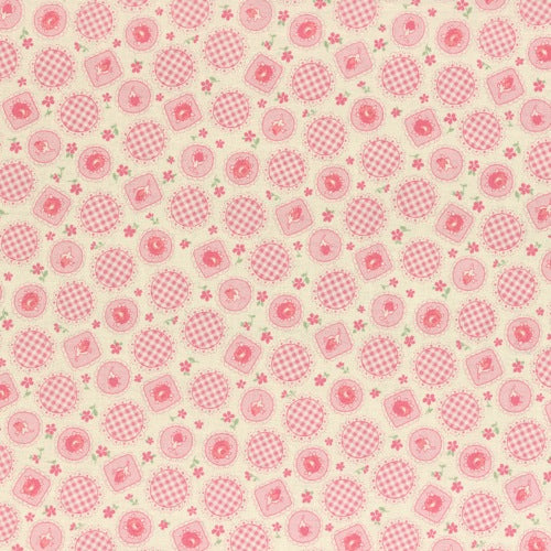 Lecien Retro 30's Child Smile - Scallop Circles Pink