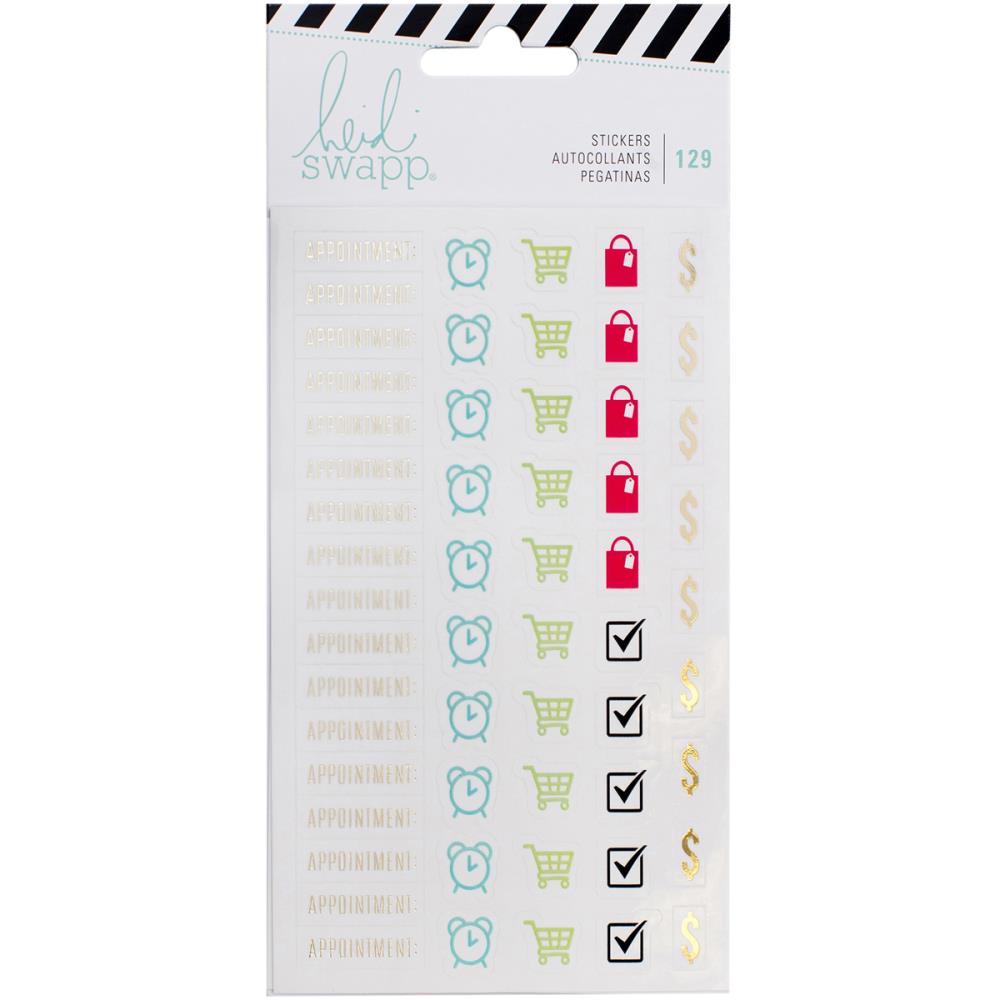 Heidi Swapp Memory Planner Clear Icon Stickers