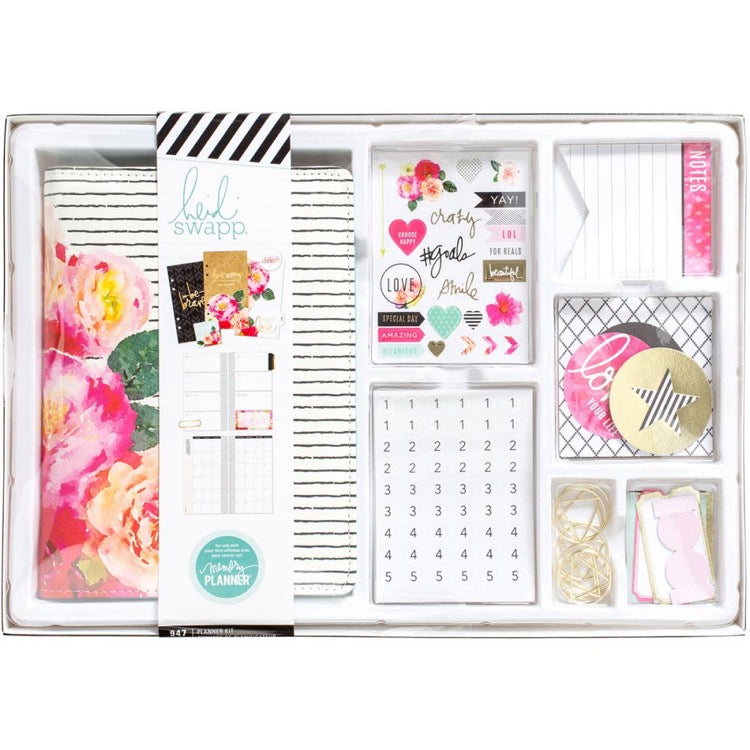 Heidi Swapp Memory Planner Kit: Striped Floral