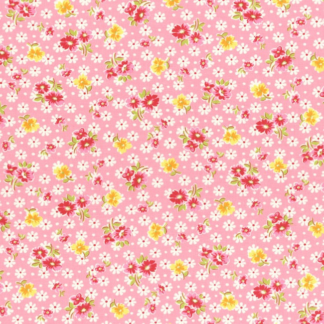 Lecien Old New 30's 2017 - Pink Daisies