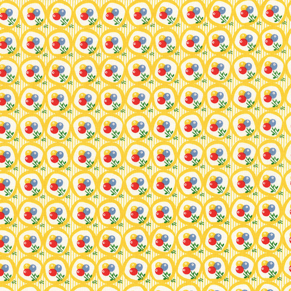 Lecien - Retro 30's Child Smile - Circle Garden - Yellow