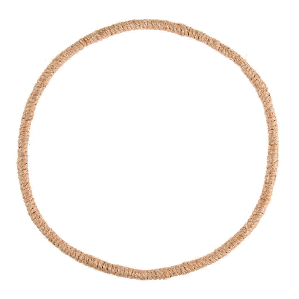 Jute Wrapped Wire Wreath - 7.5 inches