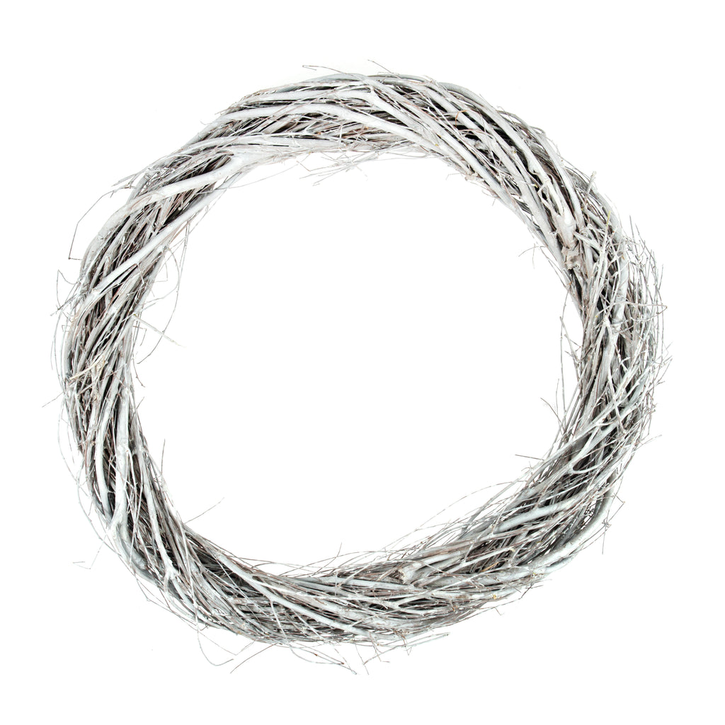 Grey Willow Wreath - 15.7 inches