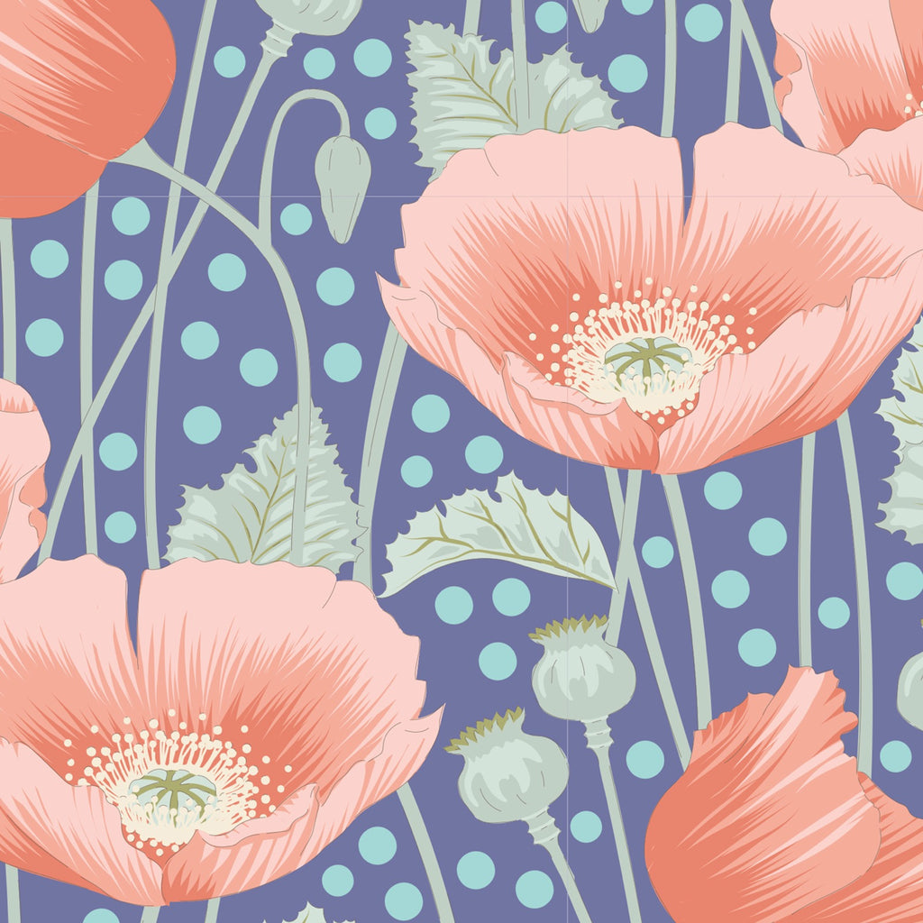 Tilda - Gardenlife - Poppies Blue