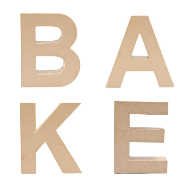 Bake Paper Mache Letter Set