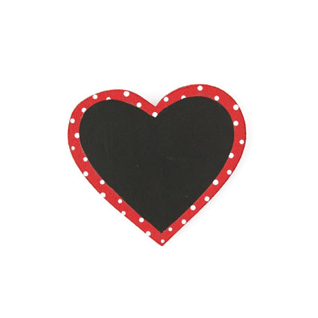 Red Polka Dot Chalkboard Hearts