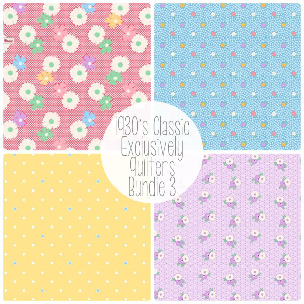 Exclusively Quilters - 1930's Classic - Fabric Bundle 3