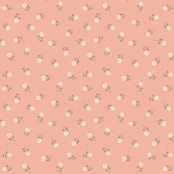 Flo's Little Flowers - Lewis & Irene - Peach Tiny Flower