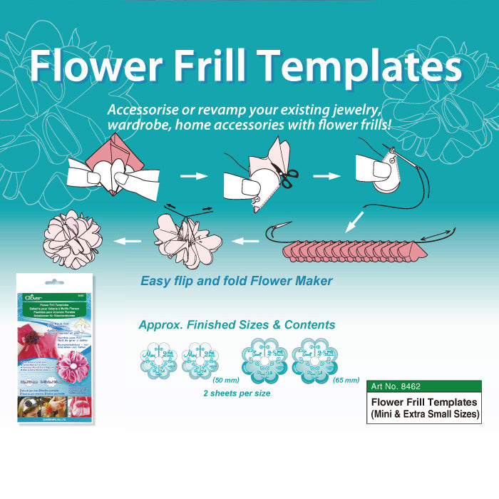Clover Flower Frill Templates - Mini & Extra Small