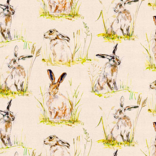 Hares - Indigo Fabrics