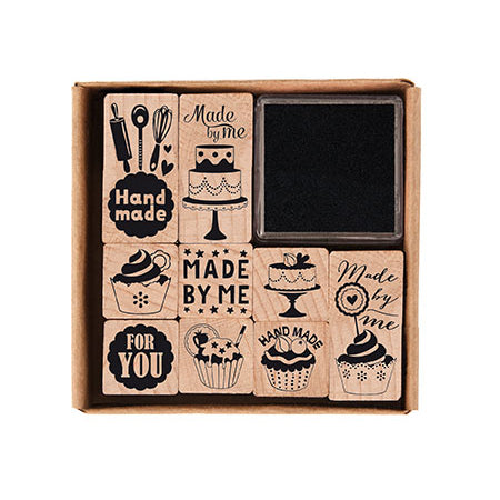 Made By Me Baking Wooden Stamp Set