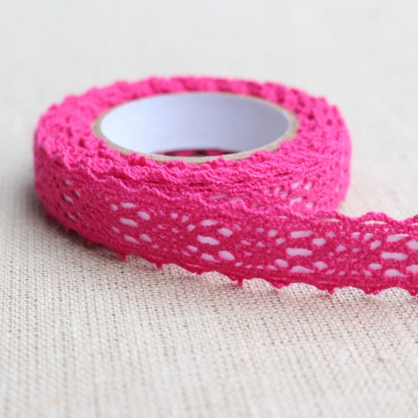 Crochet Lace Tape - Fuchsia