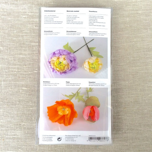 Paper Flowers Templates - Chrysanthemum & Poppy