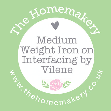 White Medium Weight Iron on Interfacing by Vilene