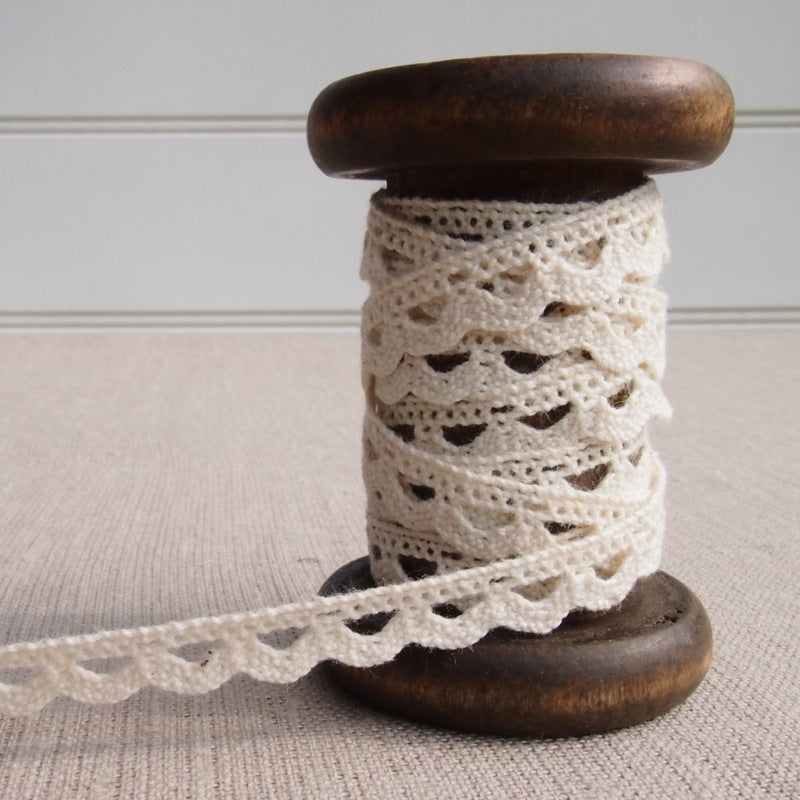 Cream Scalloped Crochet Lace Trim