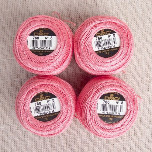 DMC Pearl Cotton 8 - 0225-Shell Pink Very Light, DMC8225