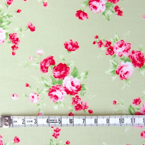 Lecien - Floral Collection - Green Medium Rose
