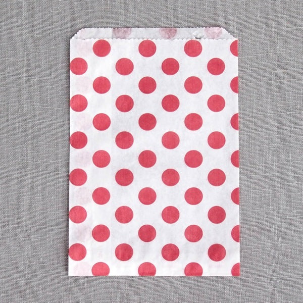 Polka Dot Paper Bags - Small