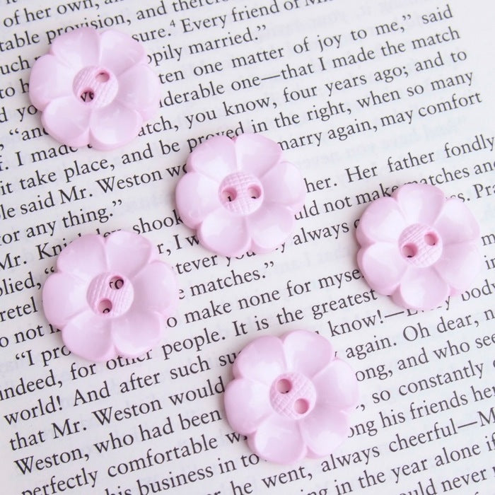 Flower Buttons - Pink