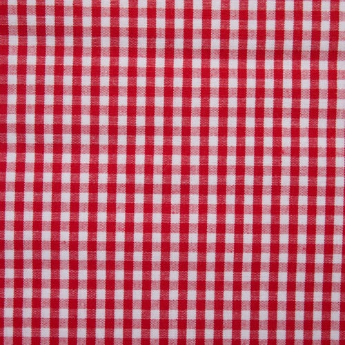 Cotton Vichy Extra Wide - Mini Gingham - Red