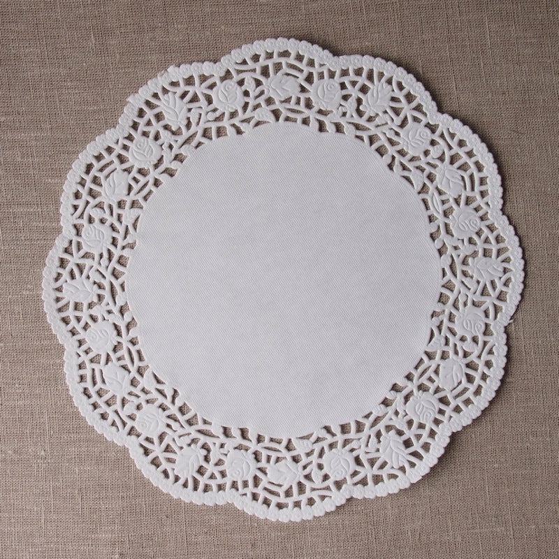 White Round Doilies - 10.5 inches