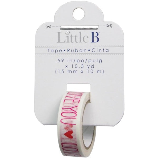 Little B 15mm Paper Tape - Love You